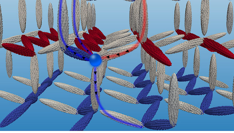 Researchers at the University of Vienna have designed a new 3D magnetic nanonetwork, where magnetic monopoles emerge due to rising magnetic frustration among the nanoelements, and are stable at room temperature. @ Sabri Koraltan