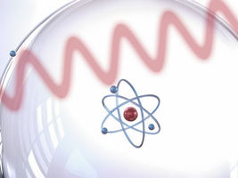 A time crystal made of giant atoms