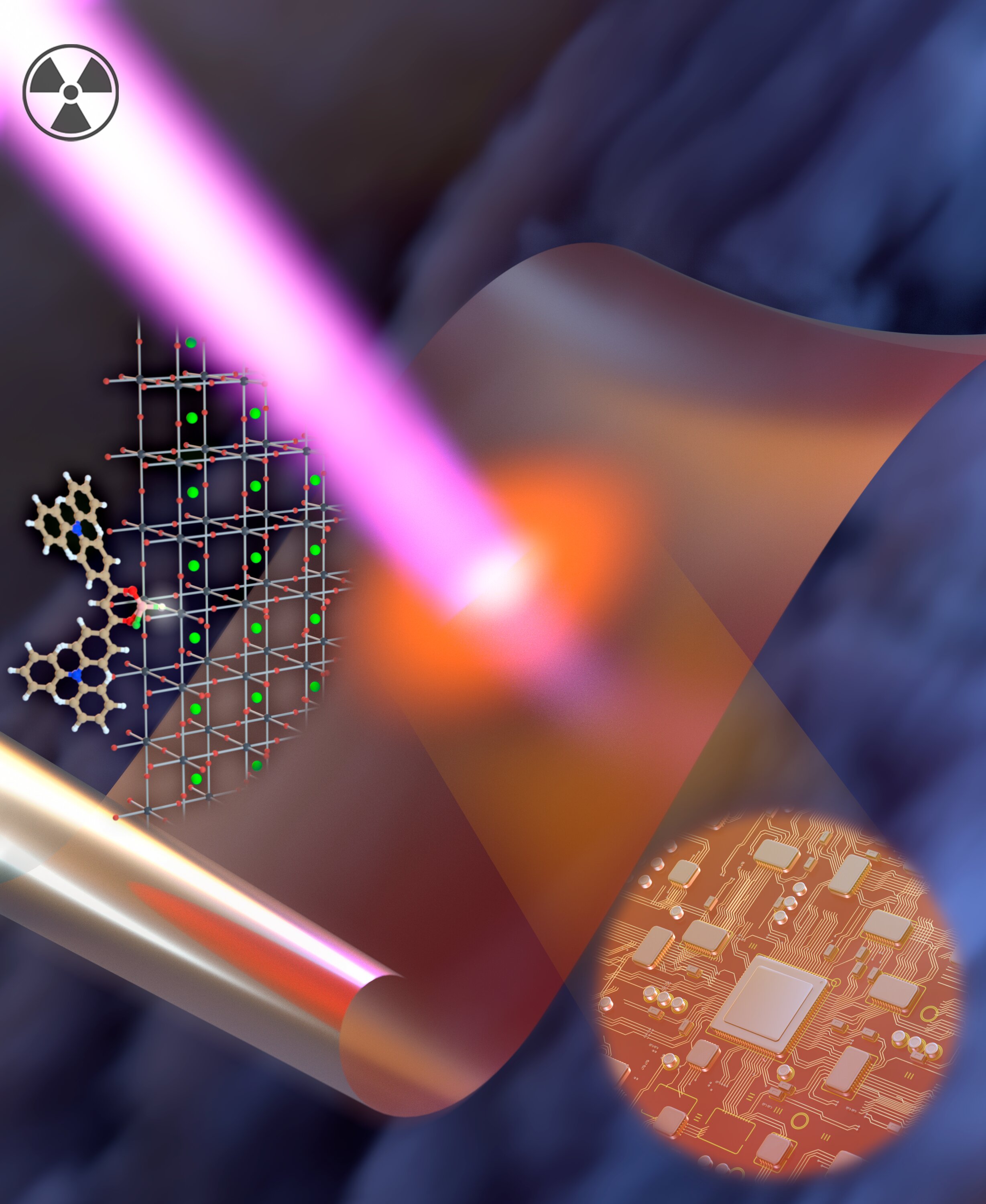 KAUST researchers have developed a highly efficient and reabsorption-free organic X-ray imaging scintillator that has significant potential in medical radiography and security screening applications. @ KAUST; Ella Marushchenko