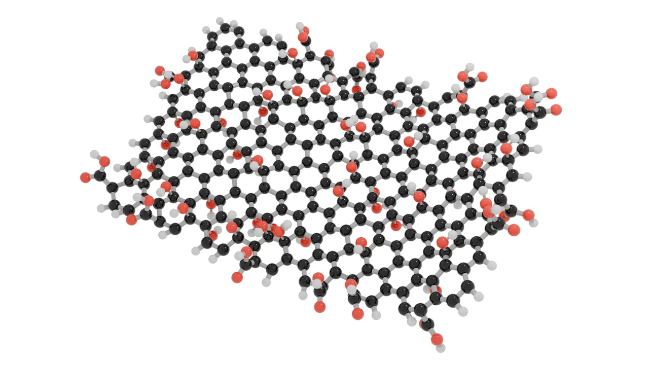 Simple figure picturing graphene oxide. @ Nicolas Boulanger