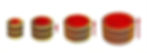 Increasing the size of the magnetic field (red horizontal arrows) applied to rod-like viruses during self-assembly produces thicker, larger disks.