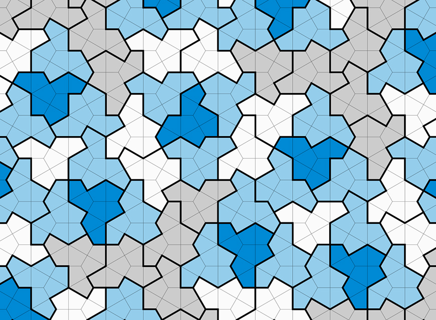 The geometric “einstein”: If you tile a surface with this shape, the pattern never repeats itself. @ David Smith, Joseph Samuel Myers, Craig S. Kaplan, Chaim Goodman-Strauss / CC BY 4.0 CC BY