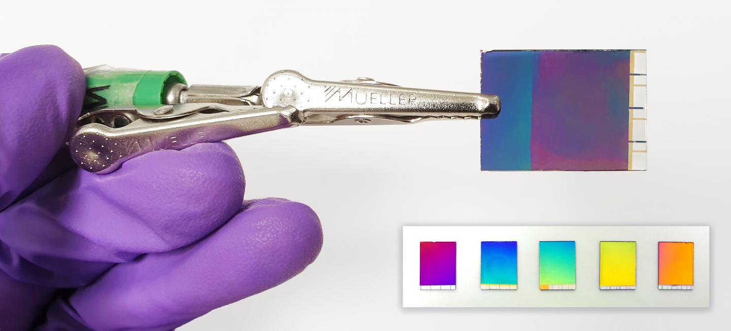 A new design from Chalmers University of Technology could help produce e-readers, advertising signs and other digital screens with optimal colour display and minimal energy consumption @ Image: Marika Gugole/Chalmers University of Technology