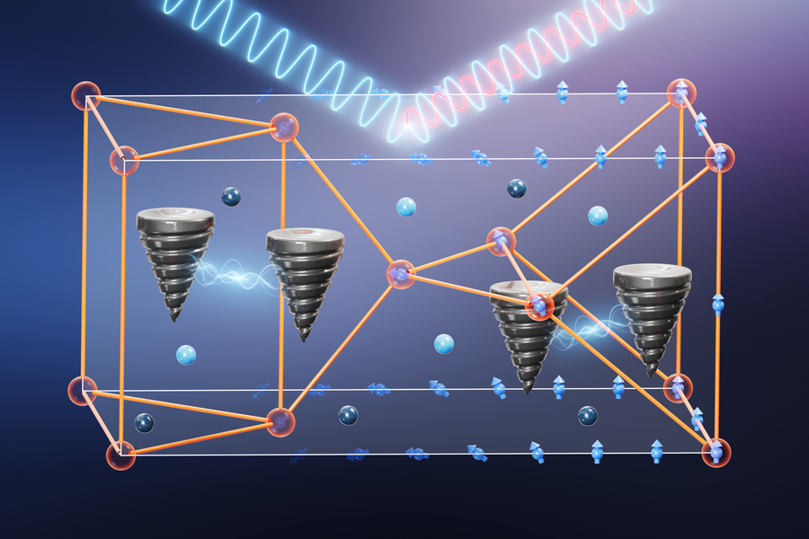 State-of-the-art X-ray and neutron spectroscopies reveal that the presence of the topological singularities in topological material crystal stabilizes magnetism well above the classical transition temperature. @ Ella Maru Studio