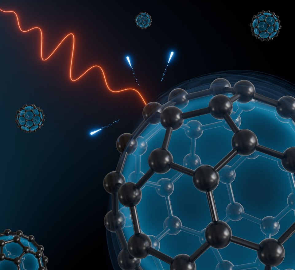 The electron, propagating within the plasmonic potential, accumulates a photoemission delay ranging from 50 to about 300 attoseconds, depending on its kinetic energy. @ RMT.Bergues