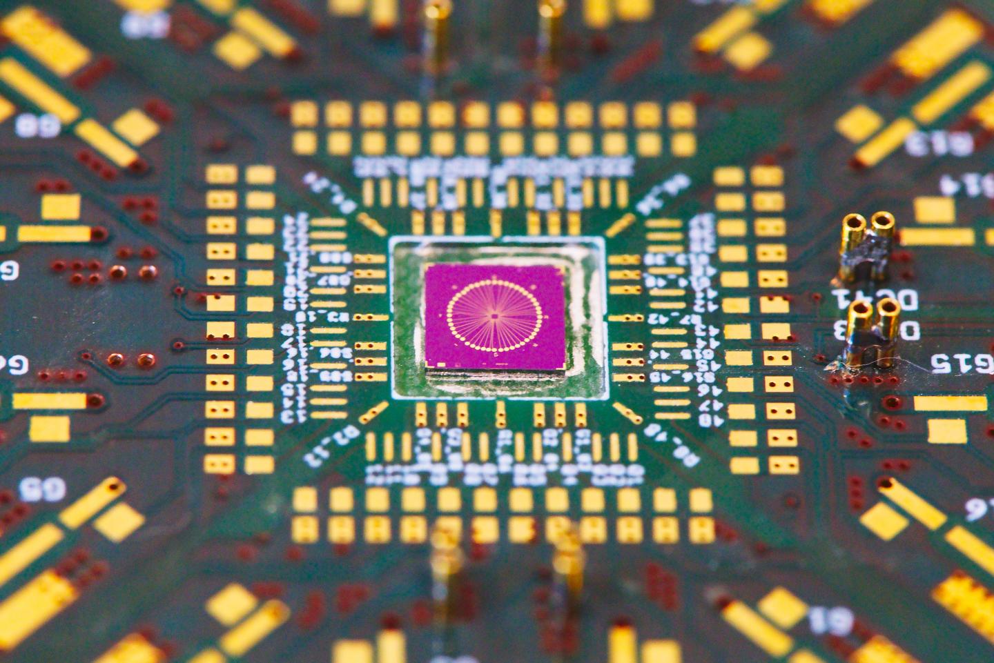 Printed circuit board for mounting the nanowire sample. @ IST Austria