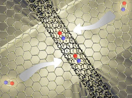 A 2D ‘antenna’ boosts light emission from carbon nanotubes