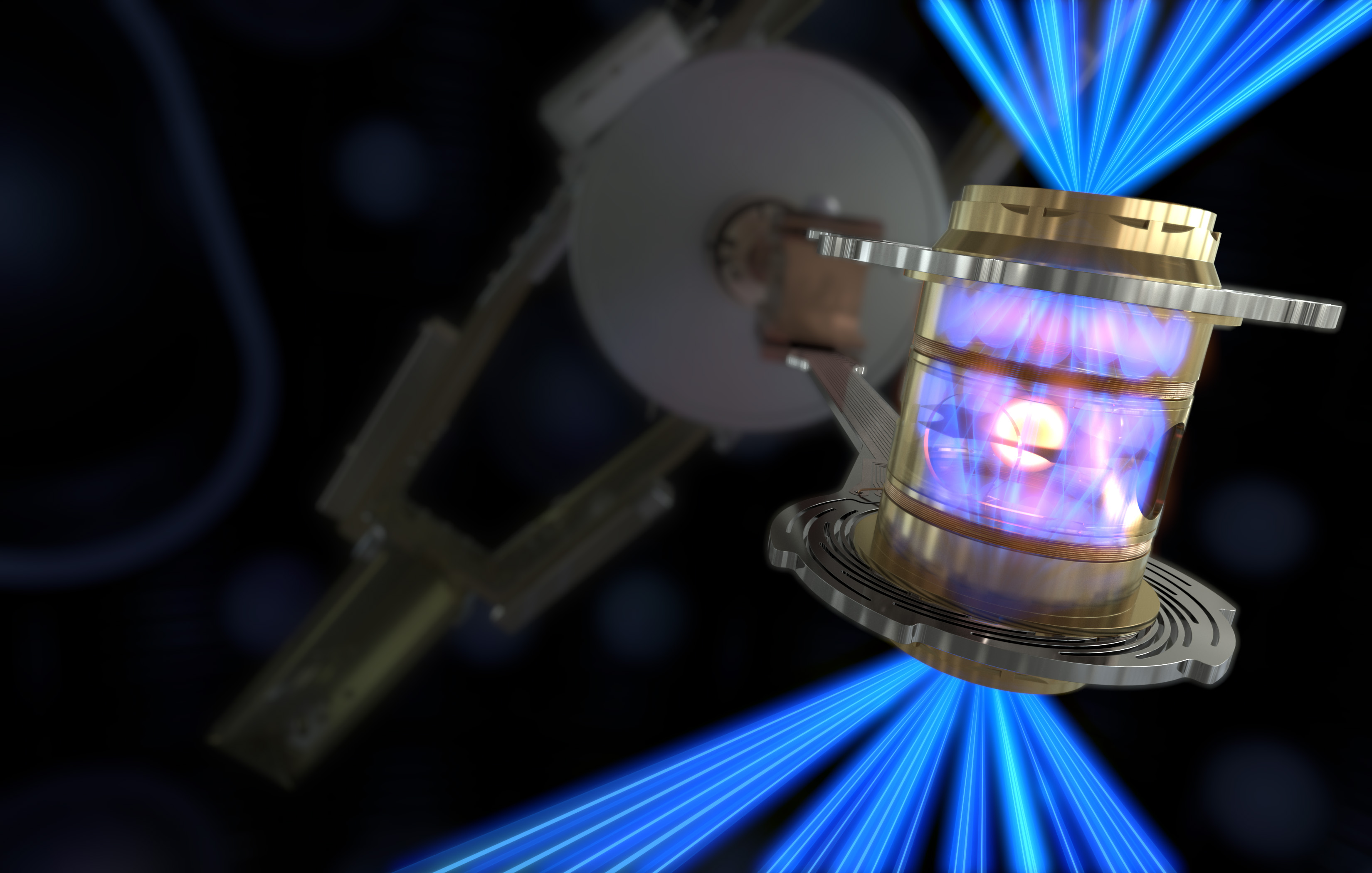 To create fusion ignition, the National Ignition Facility’s laser energy is converted into X-rays inside the hohlraum, which then compress a fuel capsule until it implodes, creating a high temperature, high pressure plasma. @ Lawrence Livermore National Laboratory