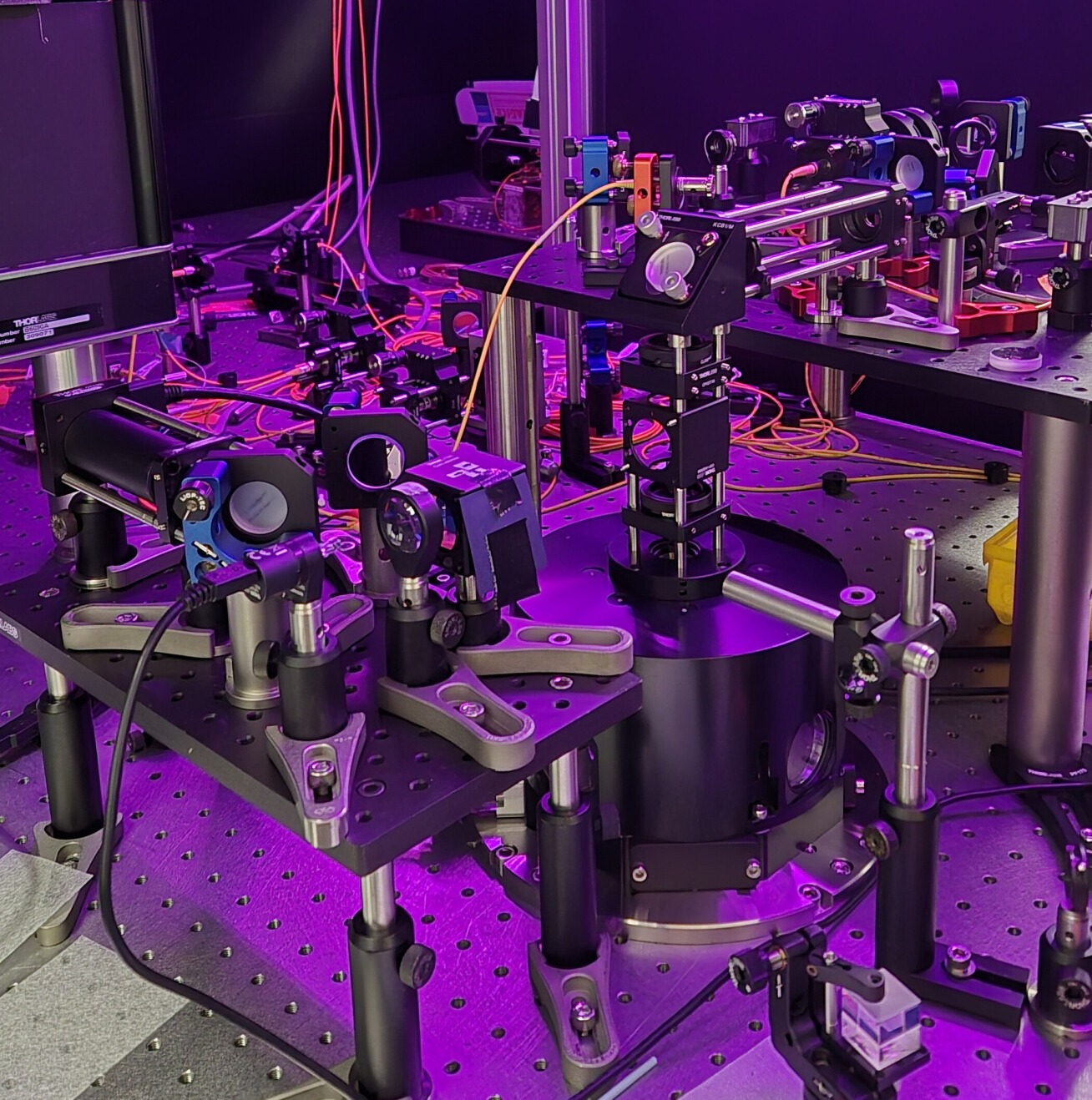 The team's quantum dot setup. @ Imperial College London