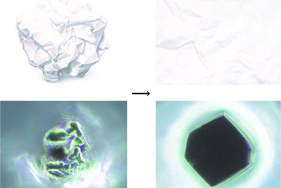 Remarkable new materials programmed from DNA can withstand deformations that would render most materials, including a sheet of paper, permanently and irreversibly damaged. @ Northwestern University