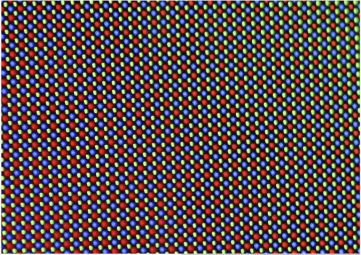 An array of multi-colored LEDs periodically arranged to give off visible light as shown above; a combination of InGaN based red, blue, and green LEDs is essential to cover lighting demands efficiently in the entire visible spectrum @ Singapore-MIT Alliance for Research and Technology (SMART)