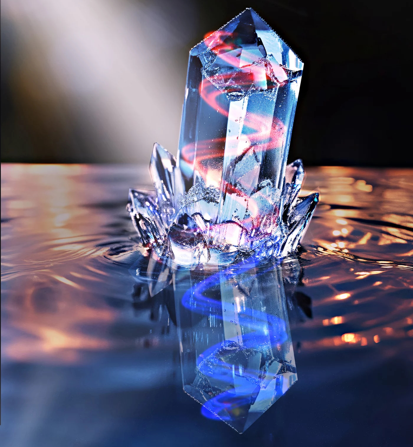 Terahertz light has the ability to control solids at the atomic level, forming chiral structures of left- and right-handedness. @ Zhiyang Zeng (MPSD)