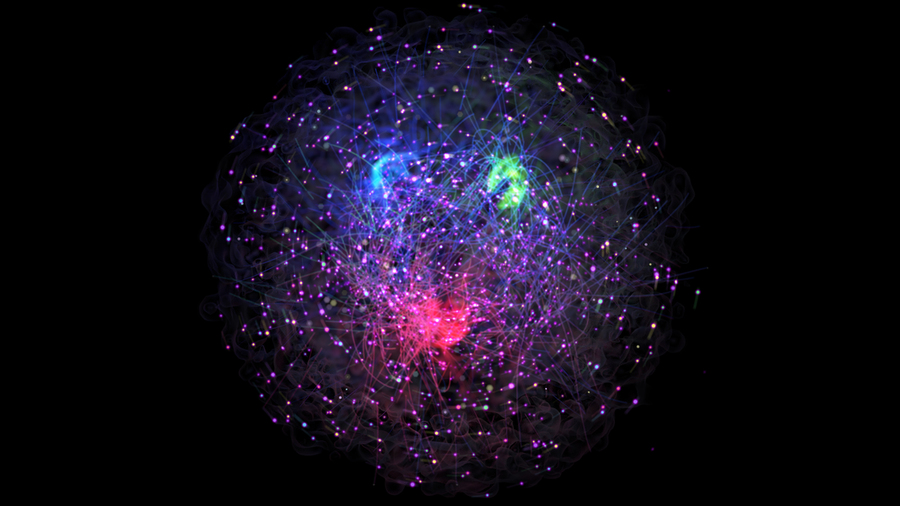 An innovative animation conveys the current understanding of the structure of the proton. @ James LaPlante/Sputnik Animation
