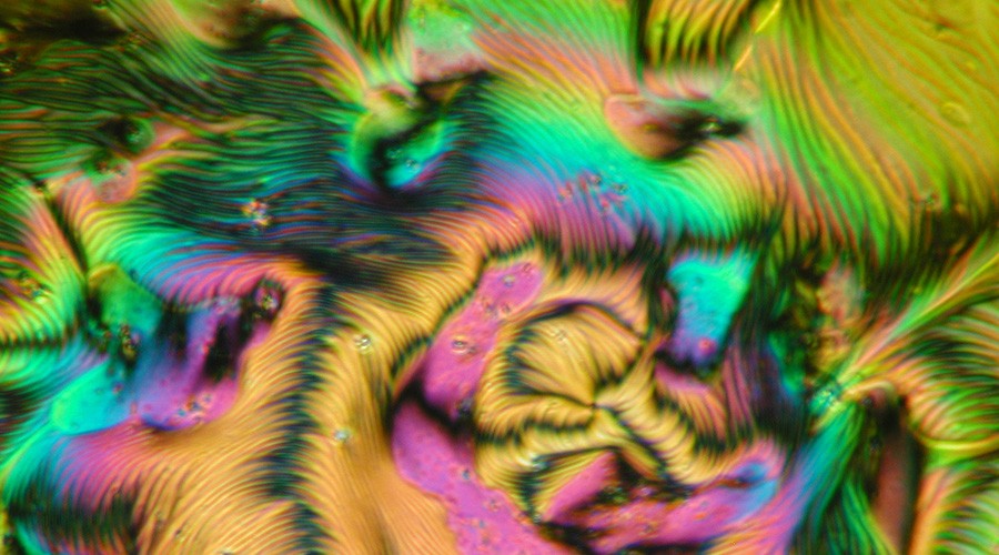 Researchers have shown in simulations that they can precisely control the movement of defects within active liquid crystals, which makes the crystals candidates for technologies like drug delivery systems and sensors. @ Wikimedia Commons
