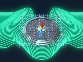 Ultrafast disruption of superconductivity in a YBa₂Cu₃O₇ thin film triggers an abrupt magnetic field quench, setting off dynamics in a neighboring spin system.