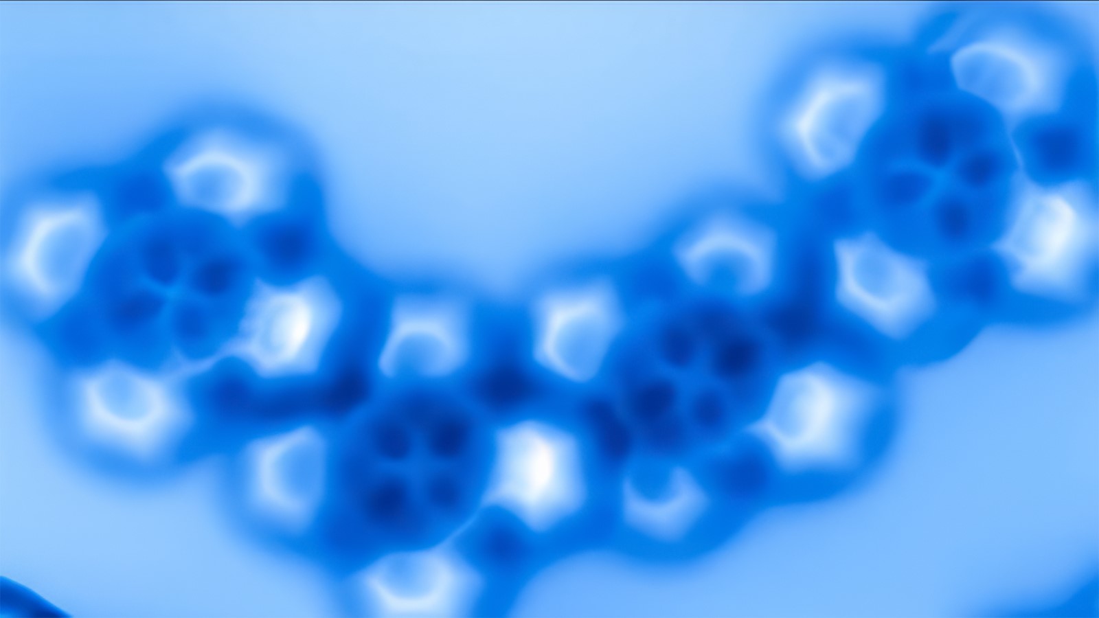 Electron orbits shown in an image made with an atomic force microscope at the Princeton Materials Institute. @ Princeton University