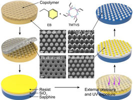 Flexible nanoimprint lithography enables efficient fabrication of biomimetic microstructures