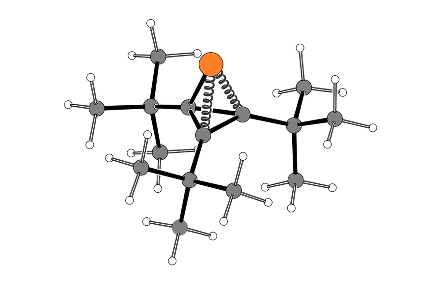 MIT chemists discovered a way to incorporate phosphorus into three-membered ring compounds, using this “spring-loaded” molecule as the source of phosphorus. @ Courtesy of the researchers