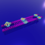 Artistic impression of an integrated directional coupler for single phonons.