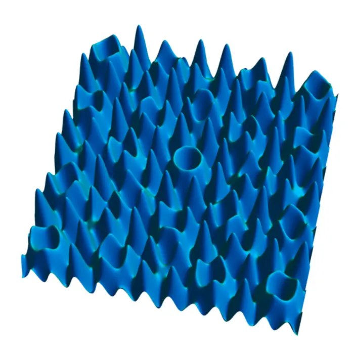 The quasiperiodic landscape in which the new Bose glass forms, similar to a Penrose tiling. @ Many-body Quantum Dynamics Lab / Cavendish Laboratory