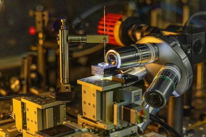 Nano photonic 3D printer used for manufacturing diffraction grating for advanced displays. @ Korea Electrotechnology Research Institute