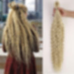 blonde Dreadlock extensions 