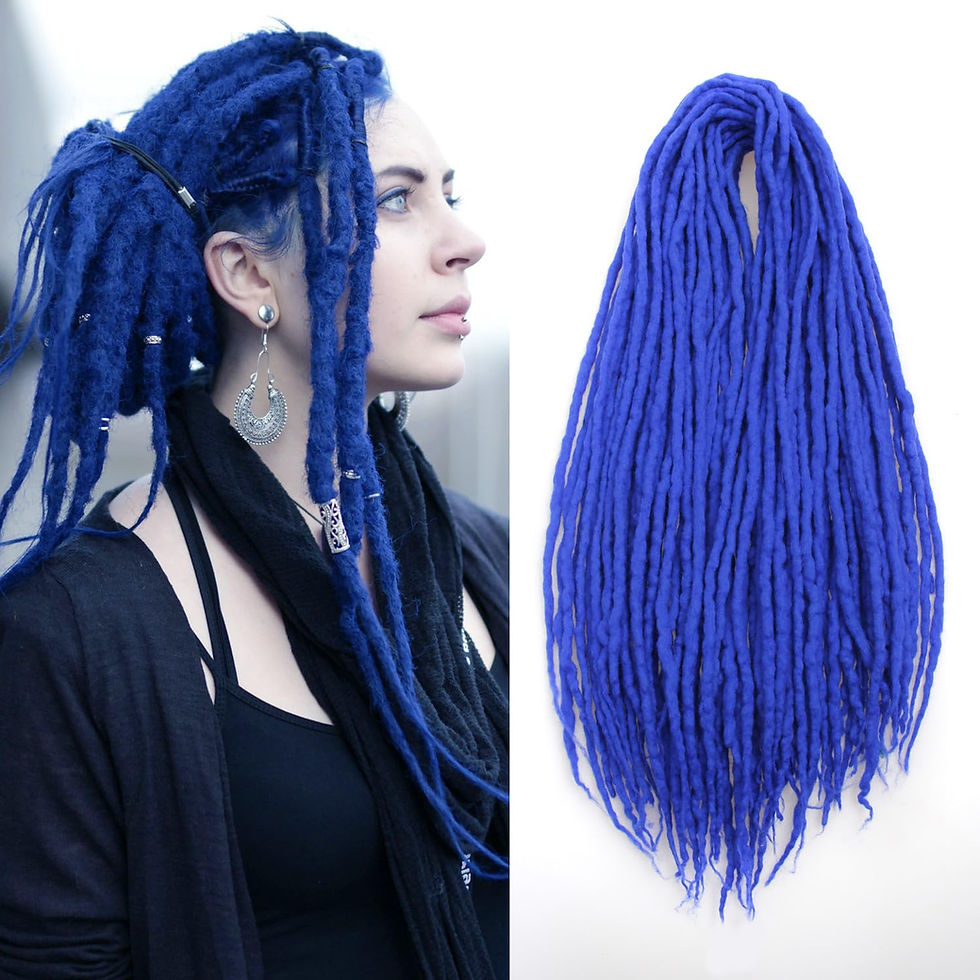 Thumbnail: 20 inch  blue dreadlocks  
