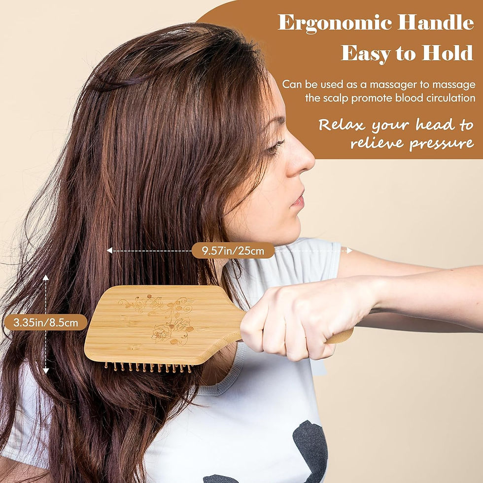 Thumbnail: Wooden bamboo hair brush model