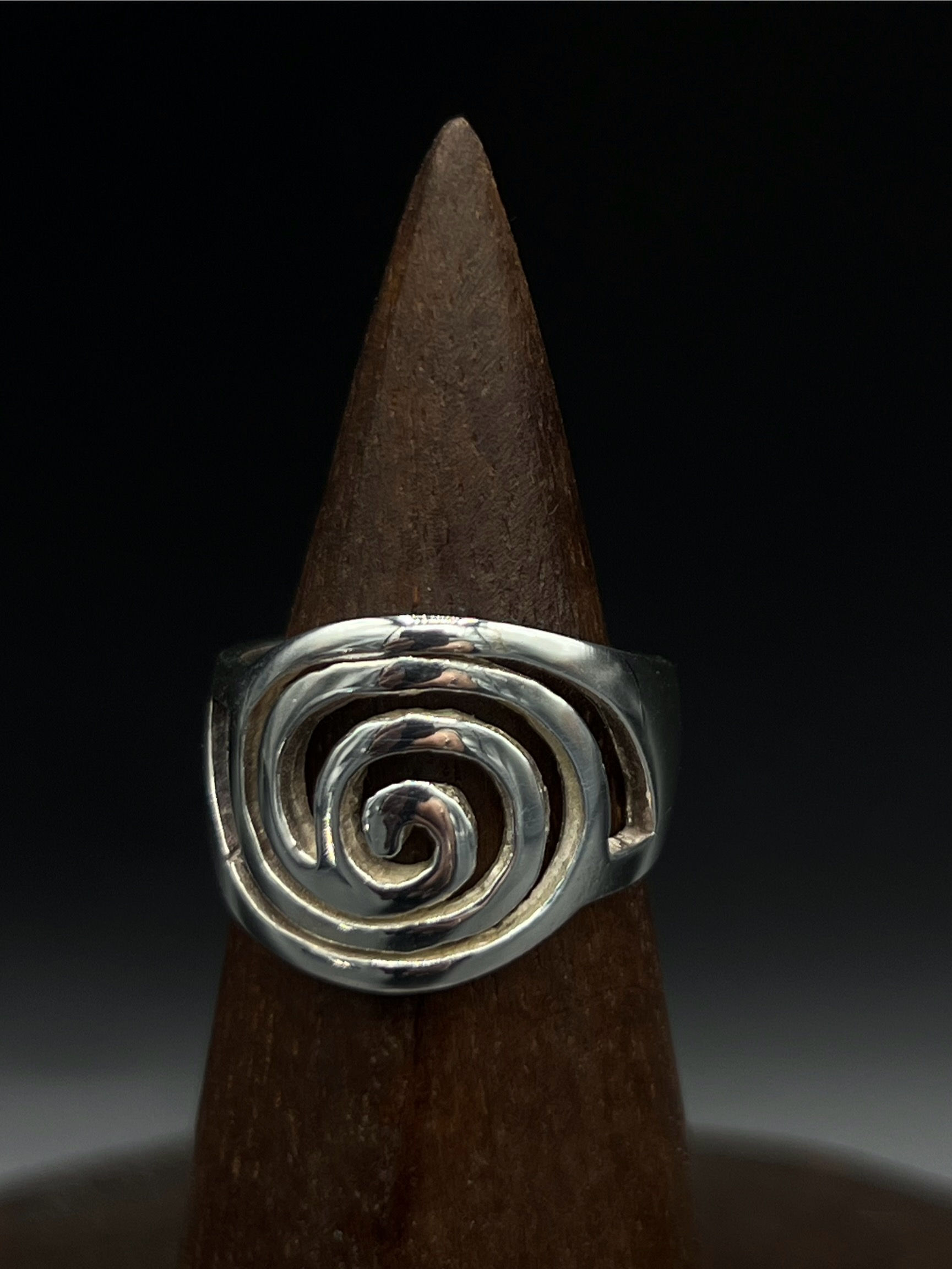 Spiral Swirl Ring – Sterling Silver