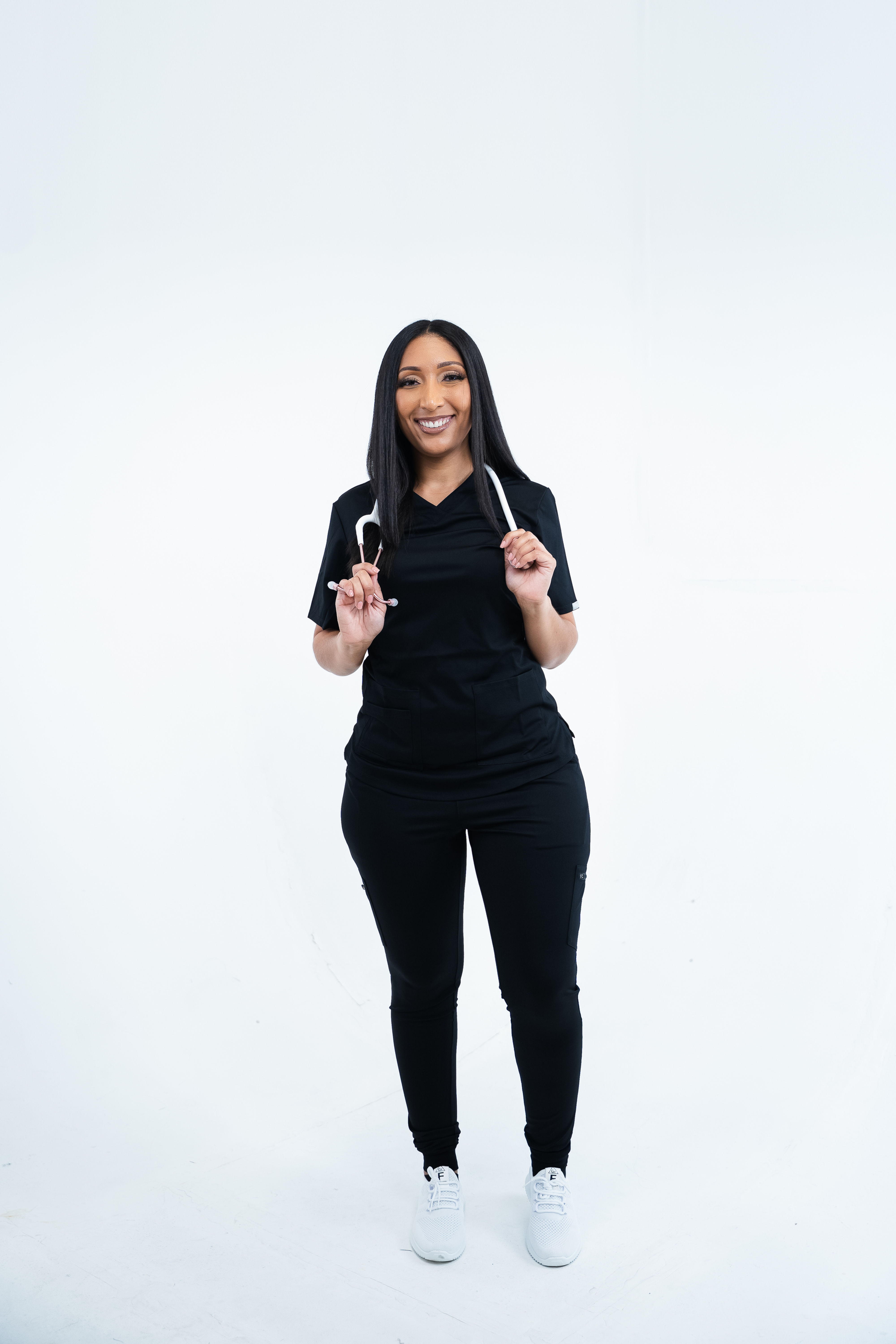 Ourz Classic Set - Classic Scrub Top + Jogger Pants - Black