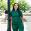 Thumbnail: Ourz Signature Scrub Top - Hunter Green