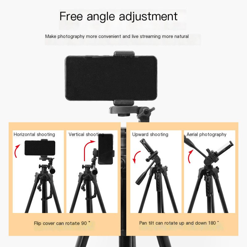 1.7m Tripod Stand for Phones and Cameras