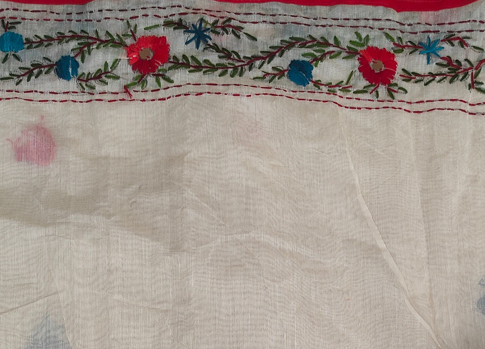 Thumbnail: Phulkari saree