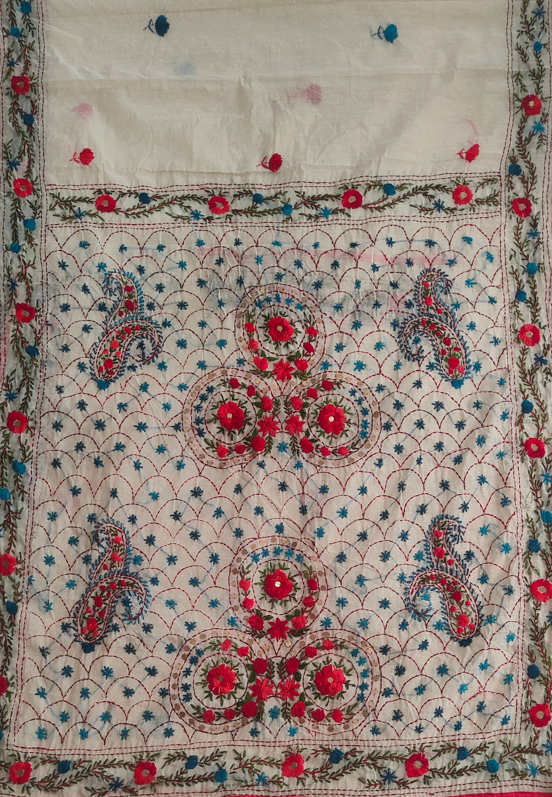 Phulkari saree