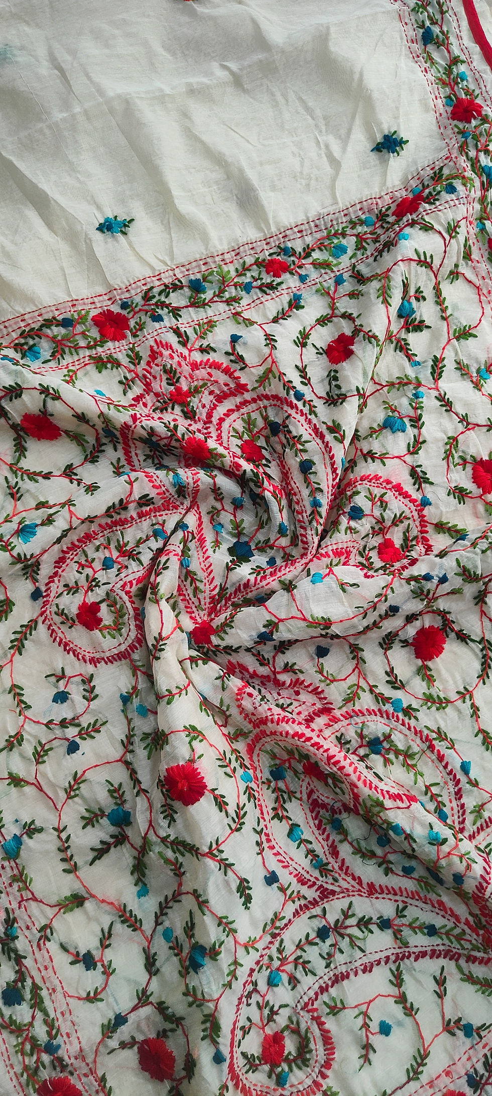Thumbnail: Phulkari saree