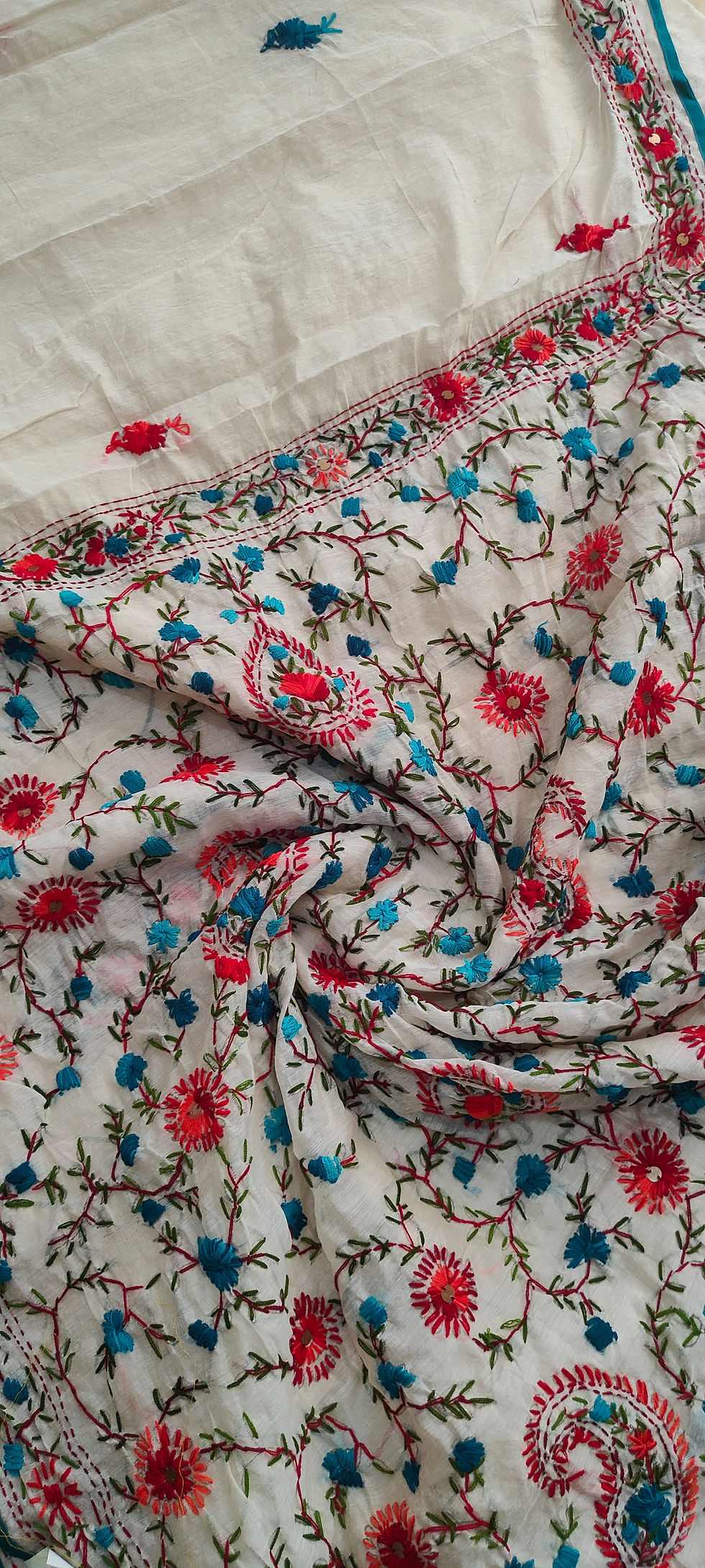 Thumbnail: Phulkari saree