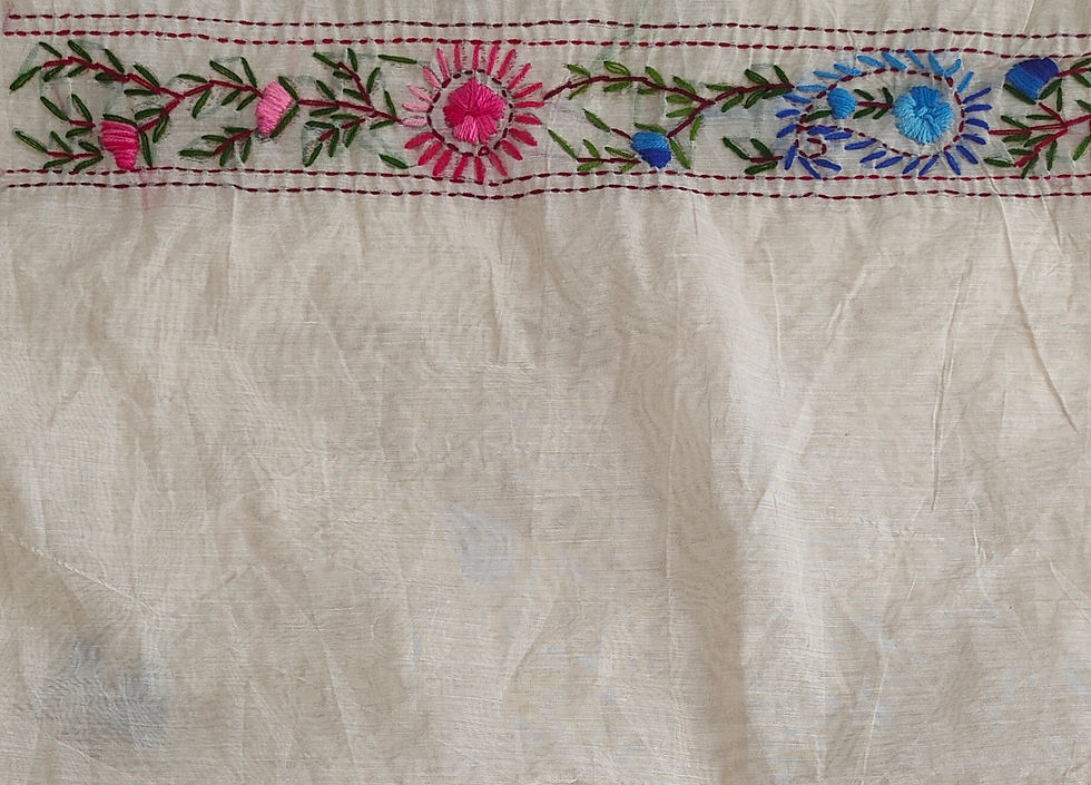 Thumbnail: Phulkari saree