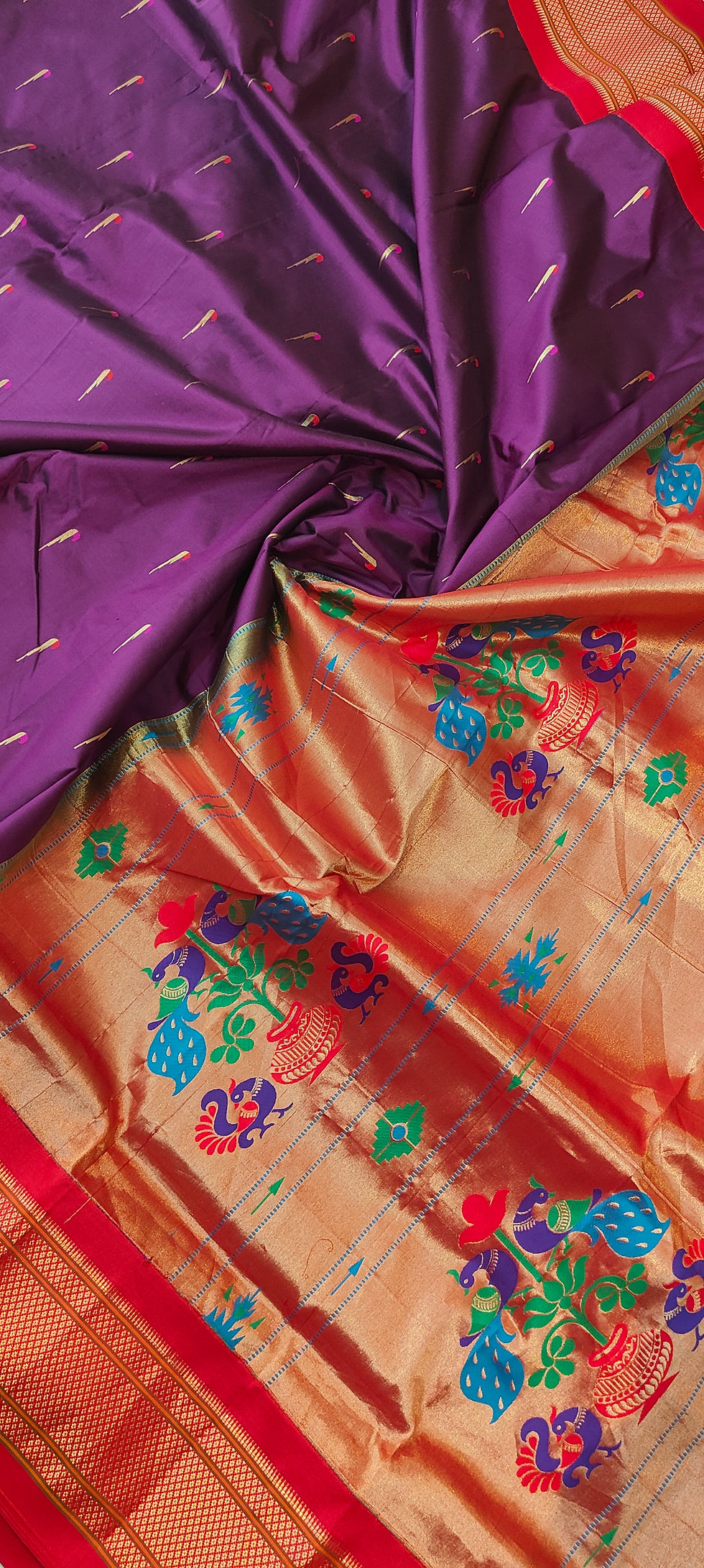 Thumbnail: Pure silk Paithani