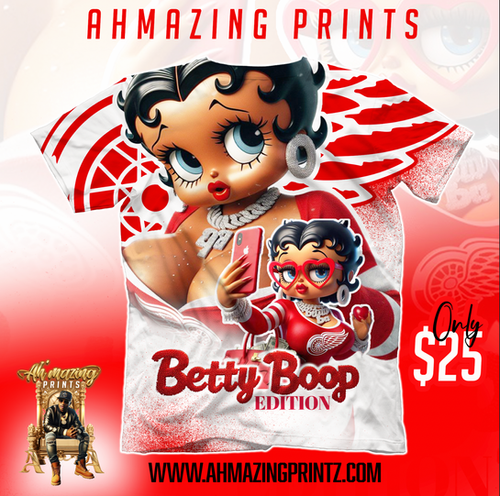 BETTY BOOP REDWINGZ EDITION | AHMAZING PRINTZ