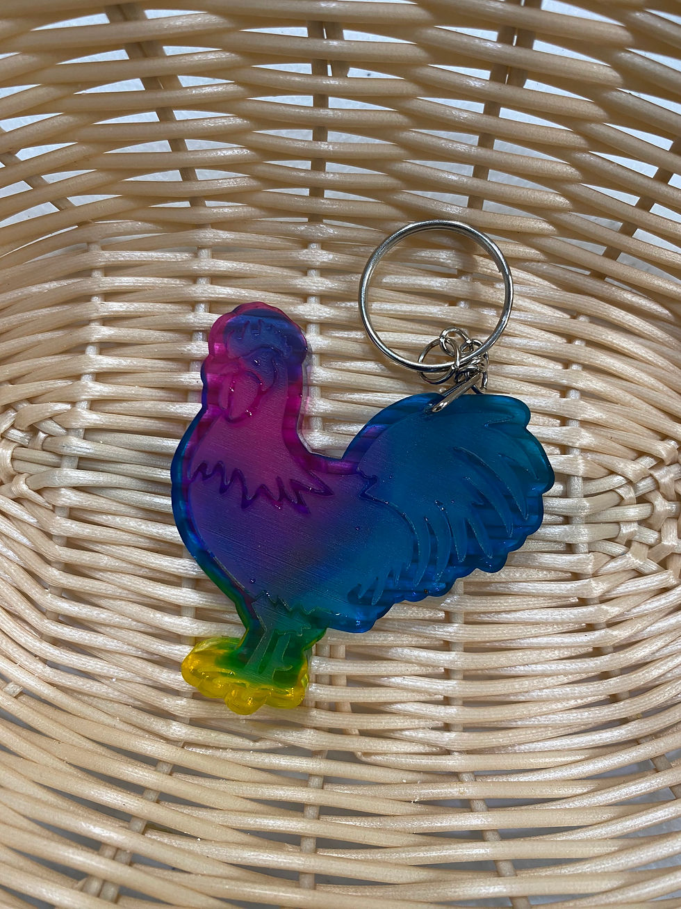 Thumbnail: Chicken Charm Keychain