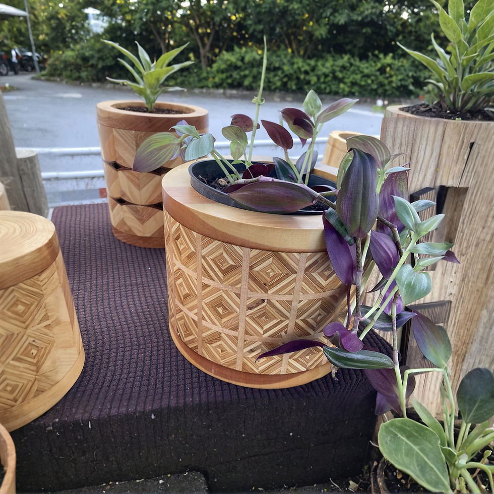Grandpa's old desk is now a part of this memory Flowerpot