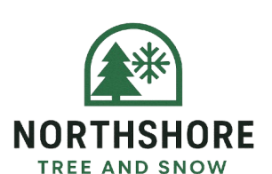 Logo of Northshore Tree and Snow featuring a stylized tree design, representing their tree care and snow removal services.