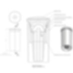 Technical drawing of a Vinaer device, showcasing detailed design elements and specifications.