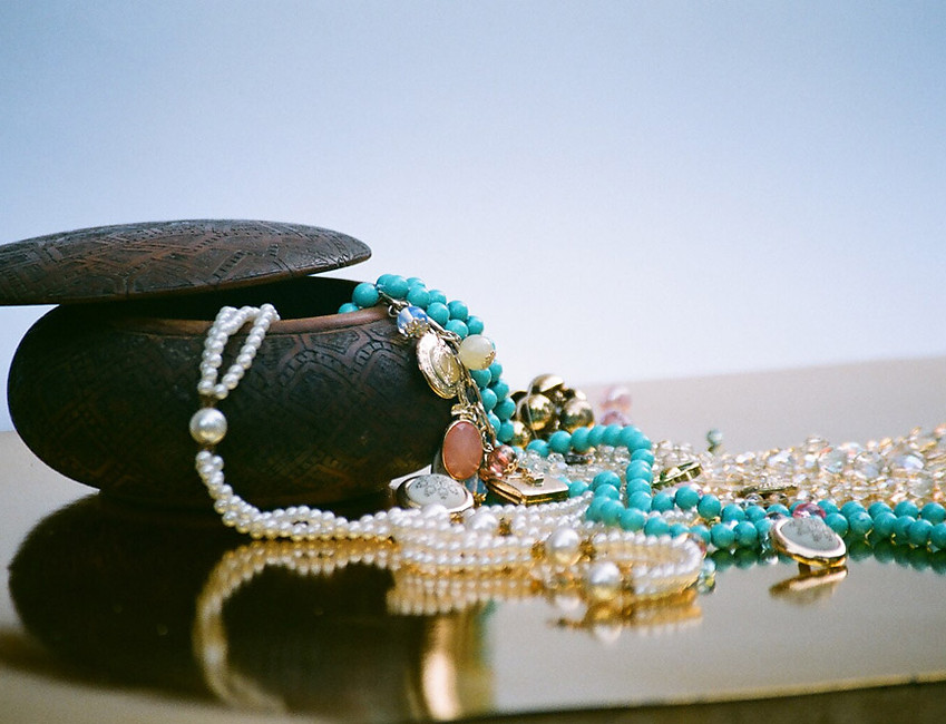 Jewelry In Wooden Box