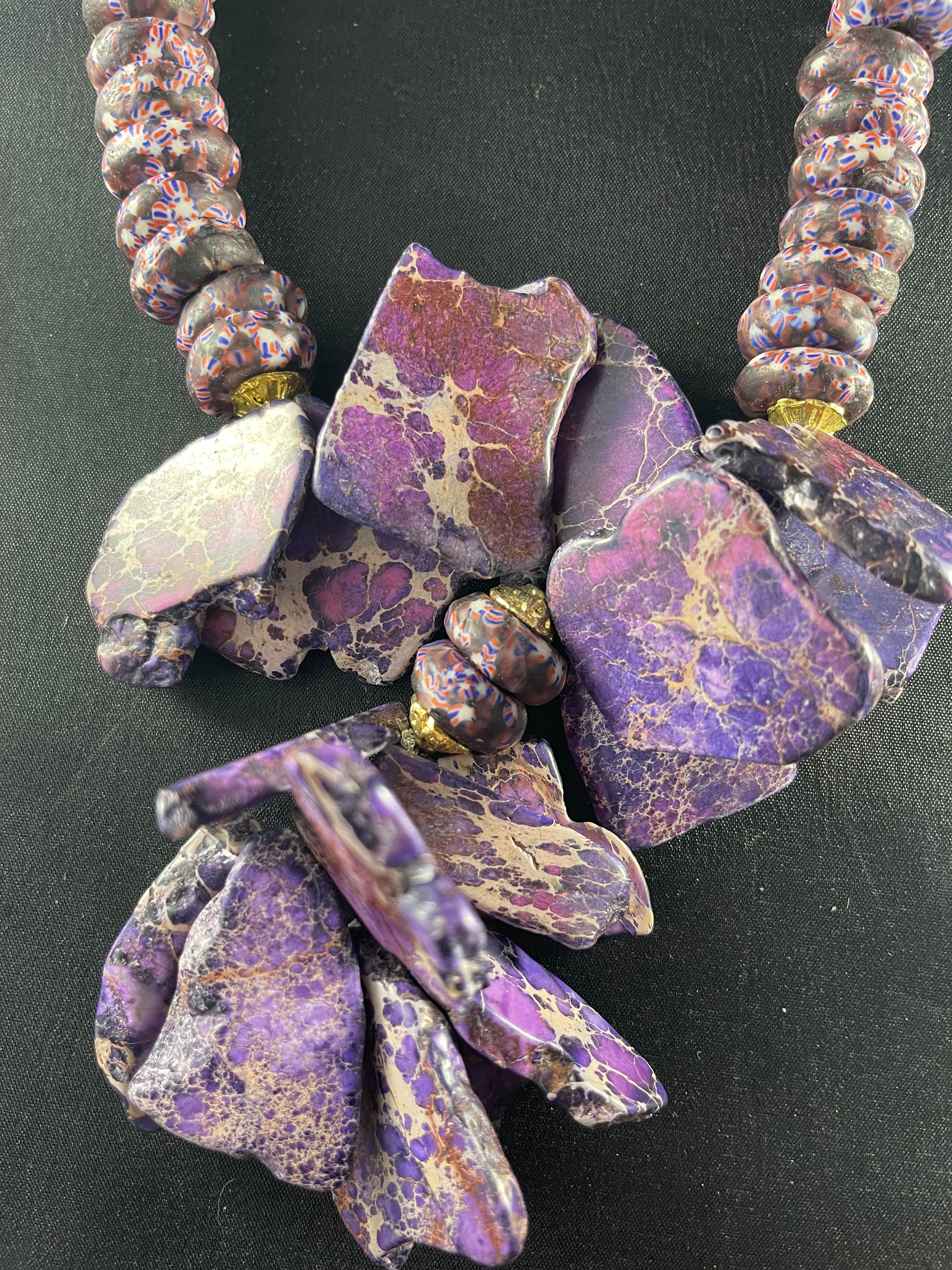 Pretty Purple Jasper Necklace
