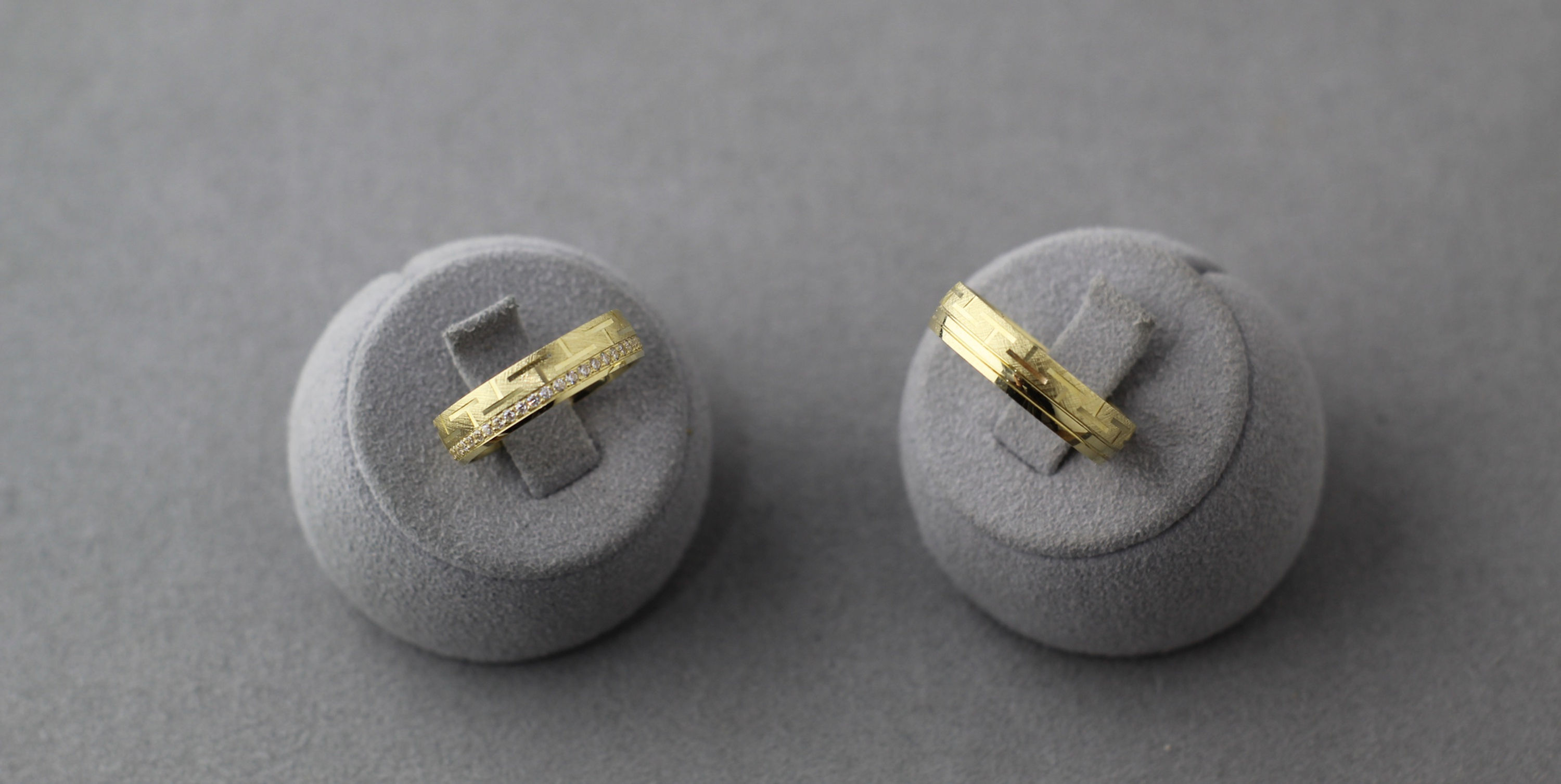 T Design Wedding Bands