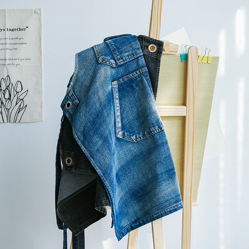 Thumbnail: Stone-washed Denim Artisan Apron