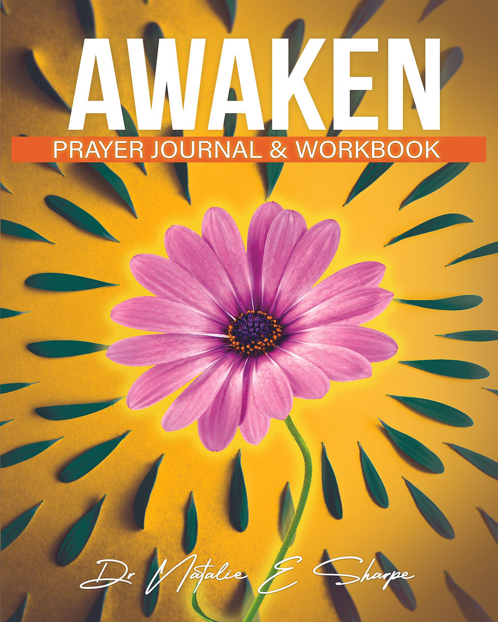 AWAKEN Prayer Journal and Workbook Dr Natalie E Sharpe Cover  copy