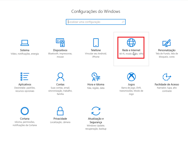 Criando discador no Win10