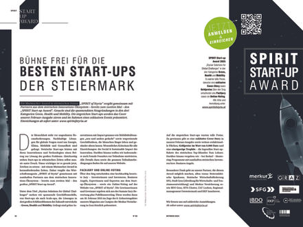 Der SPIRIT Start-up Award 2025 – Ein Mutmacher für die steirische Startup-Szene